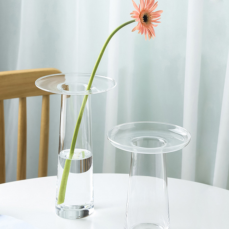 Propagation Station Vase - LIVETAI Vase en verre hydroponique transparent